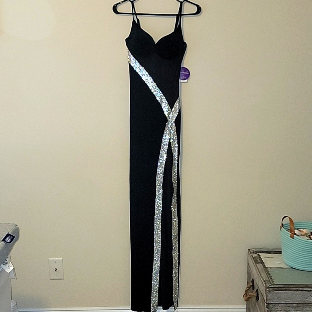 Windsor Rhinestone velvet gown